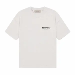Fear of God Essentials T-shirt Light Oatmeal OVER SIZE Casual Wear Comfortable Fit Simple Design Versatile Everyday Wear
