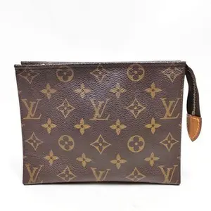 Pre-owned Louis Vuitton other Small Leather Goods LV Cosmetic Pouch Poche Toilette 19 Brown Monogram 4529489 12122186555/481263