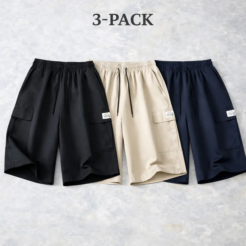 Khaki + Dark Blue + Black