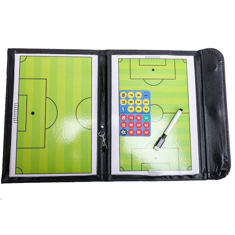 Foldable Soccer Tactics Board, 1 Count Magnetic Folding Soccer Tactics Board with Pen, Football Coach Board, Soccer Accessories for Coach & Referee