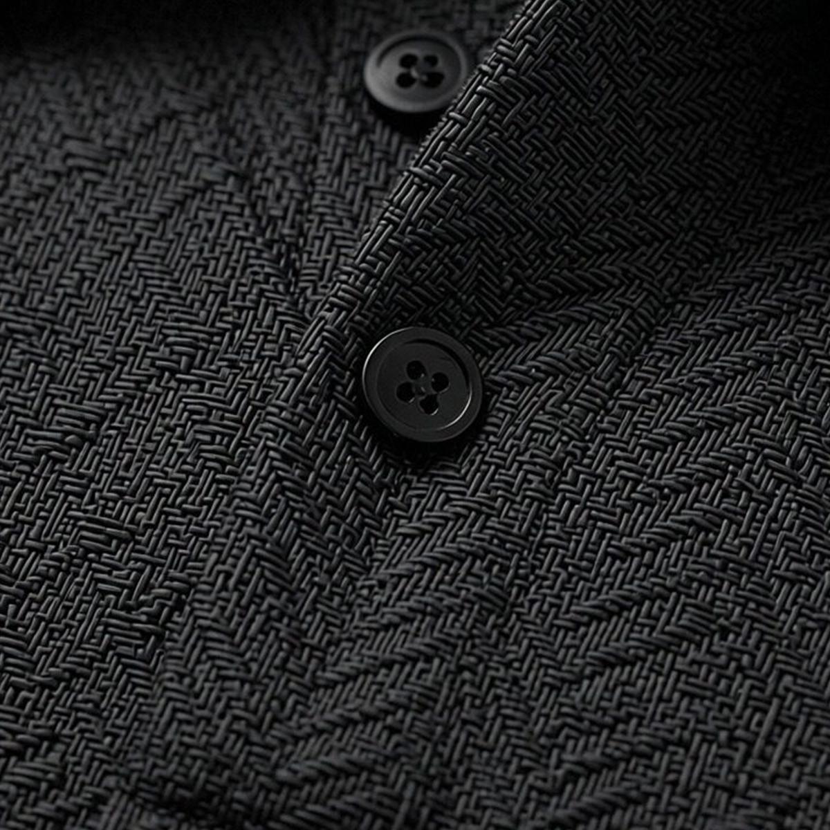 Men's summer casual texture fabric solid color polo shirt T-shirt shorts 2-piece set, loose fit suitable for casual sports, breathable and cool, essential summer outfit, comfortable and versatile  Menswear Plain, Shortsleeve, 1 Set (Dark Blue)
