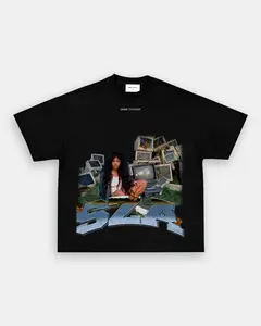 Sz@ - Ctrl Tee T-shirt Vintage Rap Hip Hop Music Unisex T-shirt Creewneeck Madee Using 100% Us Cotton & Printeed In Thee Usa
