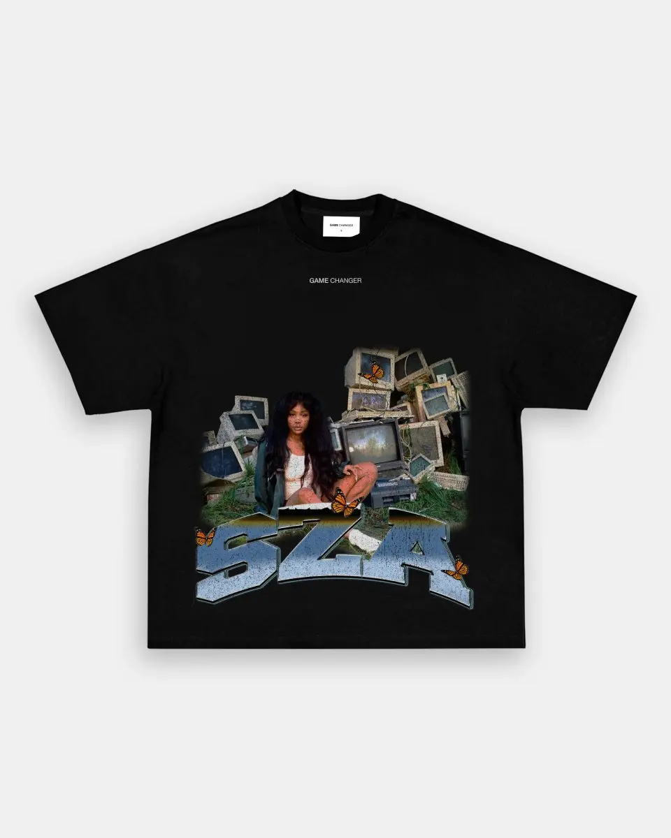 Sz@ - Ctrl Tee T-shirt Vintage Rap Hip Hop Music Unisex T-shirt Creewneeck Madee Using 100% Us Cotton & Printeed In Thee Usa