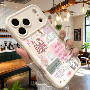 Inspirational Christian Bible Verse Floral Rainbow Shockproof TPU Protective Phone Case for iPhone 17 16 15 14 Pro Max 13 12 11 XR XS Plus Durable Slim Faith Gift Cover