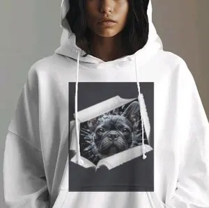 French Bulldog Hoodie. High-quality hoodie that will last a long time.