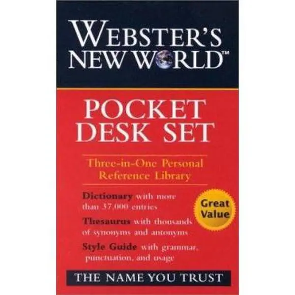 USED Book - Wnw Dictionary, Thesaurus, Style Guide Pocket Deskset: Pocket Style Guide, Pocket Thesaurus, Pocket Dictionary, Pen by Webster (Paperback) - english