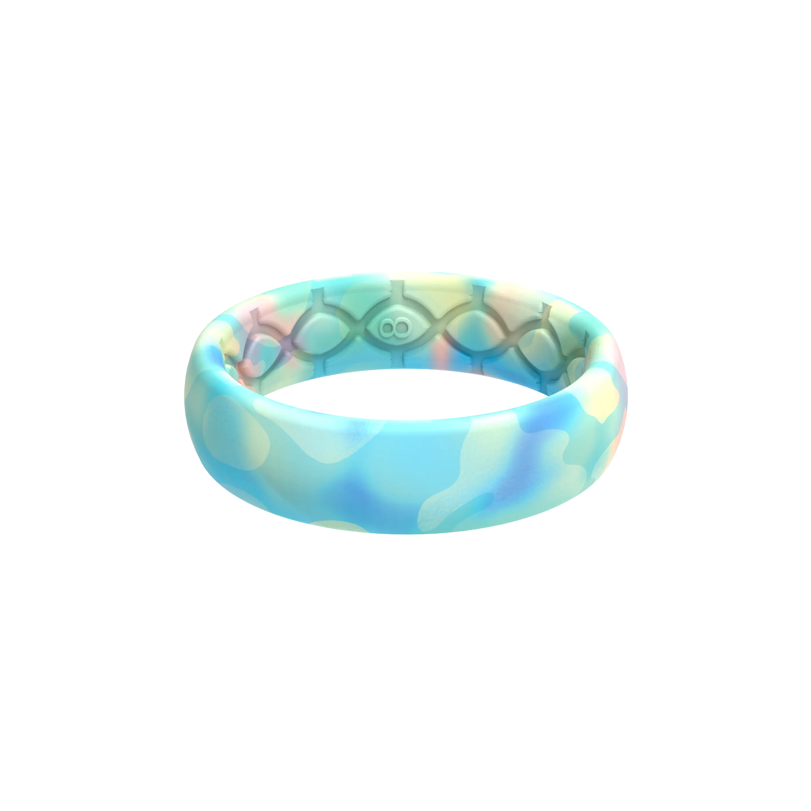Groove Ring – Lightweight Flexible Ring for Women, Everyday Wear – Opal
