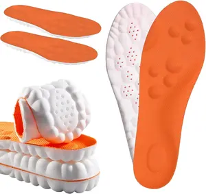 Steppers Insoles for Men and Women 4D Memory Foam Cloud Insoles with Arch Support Anti-Fatigue Comfort Shock Absorption Soles and Foot Pain Relief Trim to Fit All Shoe Types for Men 6.5-11