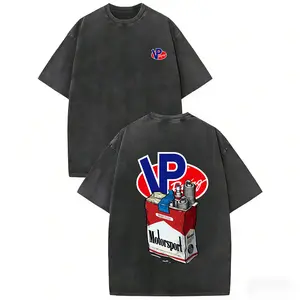 100% Cotton VP Racing Motorsport Mens Vintage Washed T-Shirt Soft Comfortable Retro Graphic Tee Car Lover Gift Streetwear