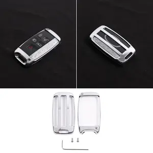 Alloy Car Key Shell Cover Trim For Range Rover Evoque Sport Vogue Velar For Land Rover Discovery Sport LR4 LR5  Car Accessories