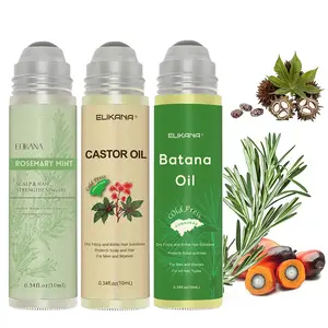 Rosemary Scalp Care Oil, rich in peppermint oil, jojoba oil, and batana oil, deeply nourishes the scalp and roots, Promotes Circulation, smooths frizz and split ends, mini portable, Gentle Formula, Roll-On Design, Scalp Hair Oil