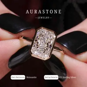 【#11 RD】Synthetic Moissanite S925 Sterling Silver 2-10 CT Women Engagement/Proposal /Wedding ring