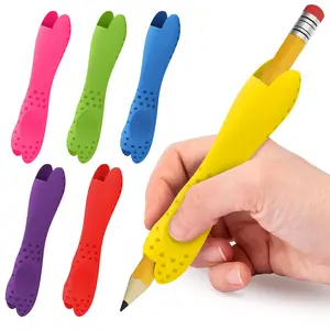 Colorful Silicone Pencil Grips, Ergonomic Non‑Slip Pen Holders, Handwriting Posture Correction Grippers for Kids Students Writing Training