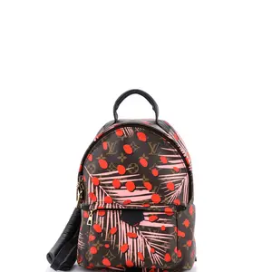 Pre-owned Louis Vuitton Canvas Coated Backpacks Palm Springs Backpack Limited Edition Monogram Jungle Dots PM by Rebag