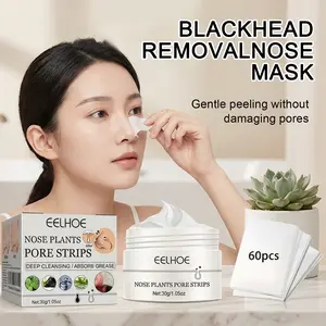 Peel-Off Nose Mask for Deep Pore Cleansing & Blackhead Removal with Bamboo Charcoal & Hyaluronic Acid, Gentle Oil Control & Purifying Formula for Oily & Combination Skin