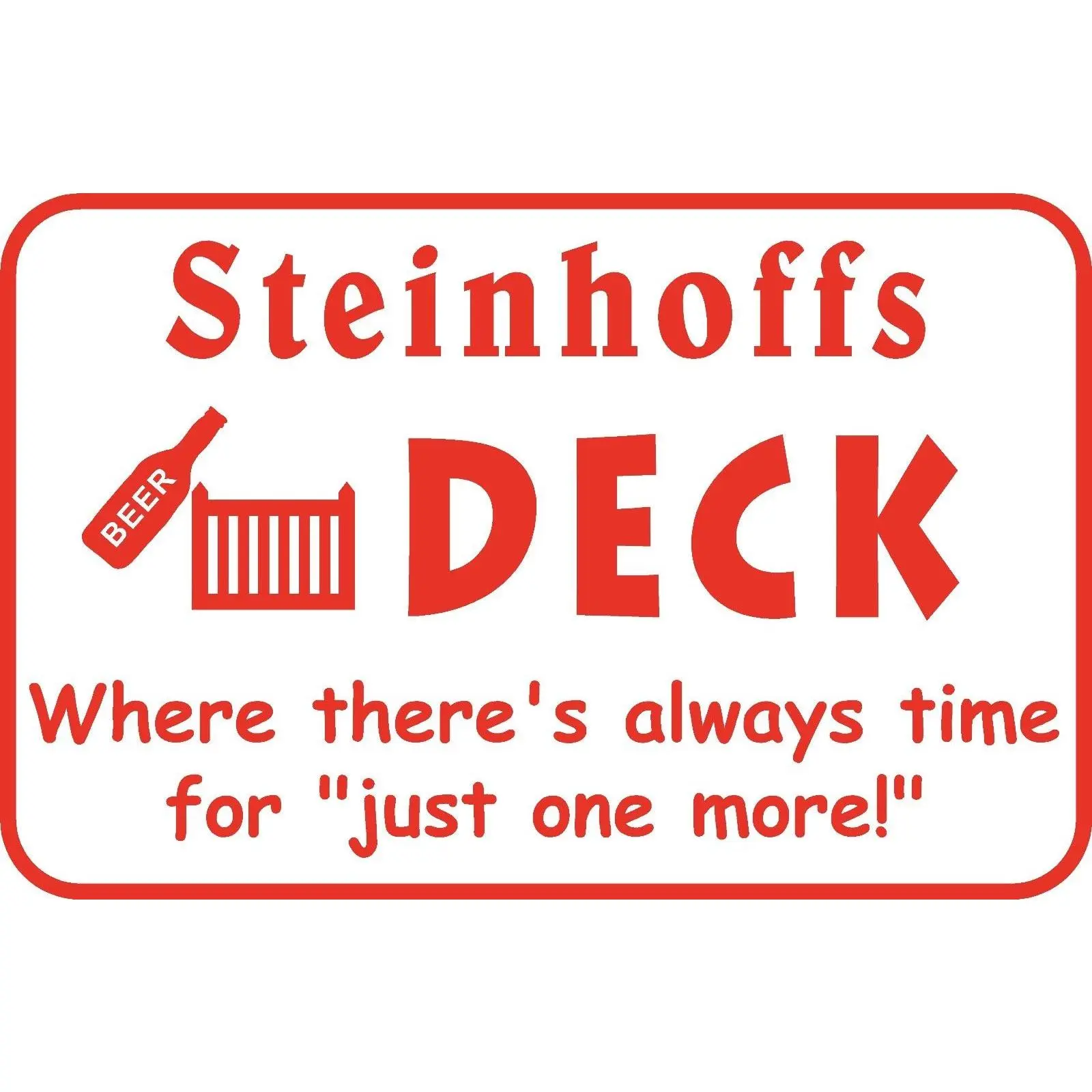 Personalized Custom Name Deck Patio Yard Outdoor Metal Sign Gift #3 Free Ship
