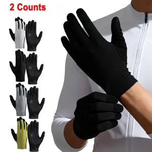 1Pair Full Finger Thin Hiking Gloves for Women Men, Cycling Gloves for Bicycle Gym Hiking Running