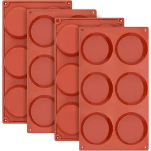 3 Inch Egg Mold for Breakfast Sandwiches Round  Muffin Top/Egg Pan, Non-Stick Oven Baking  Molds for Eggs Patty Bites, Tarts, English Muffins, Pack of 4