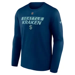 Seattle Kraken AP Replen Long Sleeve Primary Navy