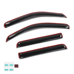 Window Visor Vent Rain Guards Deflect Fit For 2005-2020 Nissan Frontier Crew Cab