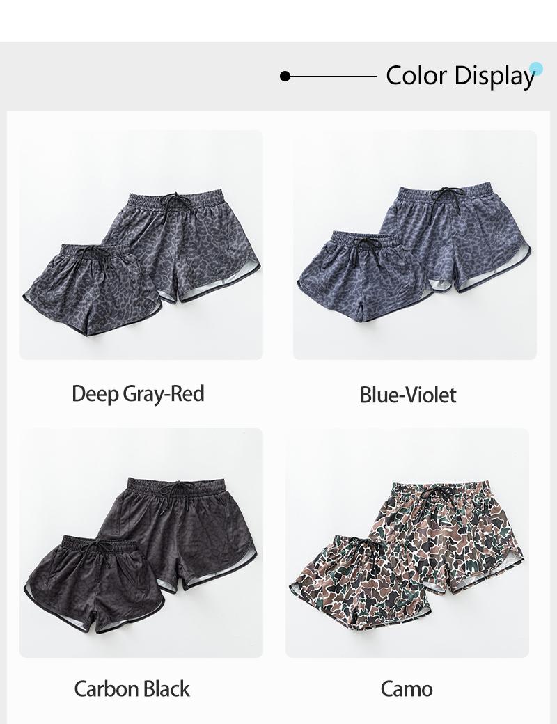 Mama & Me Dry Fit Shorts – Black & White, Leopard, Cowboy/Cowgirl, Camouflage