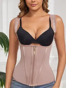 Waist Trainer for Women, Tummy Control Sports Girdle, Workout Body Shaper with Adjustable Shoulder Strap cintura  de solid colorAdjustable Women's Waist Trainer