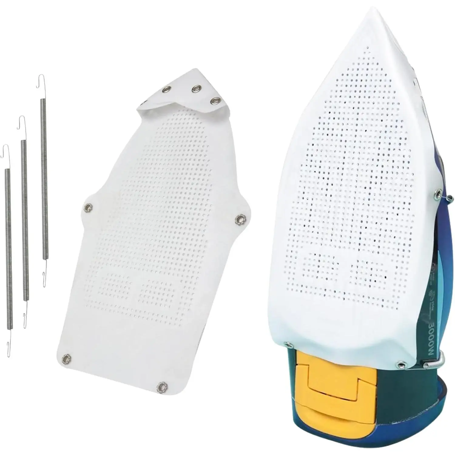 1 count - Cover Iron Shoe  for Electric Iron Clothes Protector When Ironing - Prevents , Sticking,Easy Installation Sole Plate Accessory