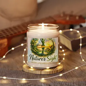 Nature's Sight Weight Loss Logo Candle | 9oz Soy Candle
