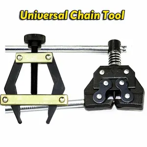 Jeremywell Roller Chain Tools Kit Fits #60#80#100 Roller Chain, Chain Holder/Puller + Breaker/Cutter