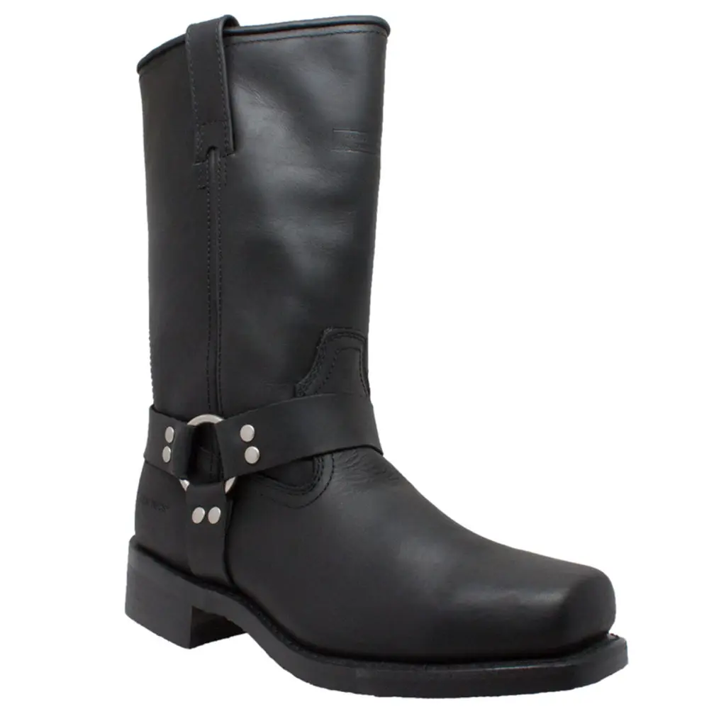 HydroRider Men's Leather Motorcycle Boots