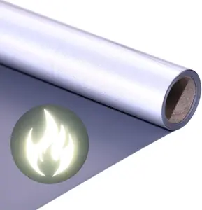 Reflective Heat Transfer Vinyl Reflective HTV Vinyl Rolls Reflective Vinyl 12 Inch X 5 Feet Iron on Vinyl for T-Shirts DIY Design, Silhouette Cameo & Heat Press Machine(Light Grey) KEGUMINGX