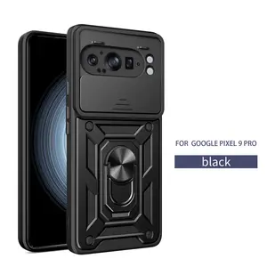 The sliding lens is scratch and drop resistant; the built-in stand makes watching movies and TV shows convenient; full-coverage protection compatible with Pixel 9 Pro, Pixel 8, and Pixel 6 Pro.