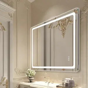【SummerFinds】VEVOR LED Bathroom Mirror,  , 36" x 48" LED Bathroom Vanity Mirror with Frontlit and Backlit, Anti-Fog Memory Mirror with Lights, Stepless 3 Colors Temperature Dimmable Bathroom Mirror, Wall Mounted