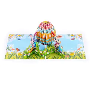 2026 New Easter 3D Pop-Up Greeting Card – Creative Holiday Blessing Gift Card