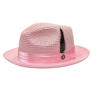 Bruno Capelo JU-902 The Julian Straw Hat Lt Pink
