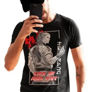 Tekken Hwoarang Anime T-Shirt - Unisex Gaming Streetwear Tee For Gamers Stylish Japanese Graphic Shirt Cotton Fit