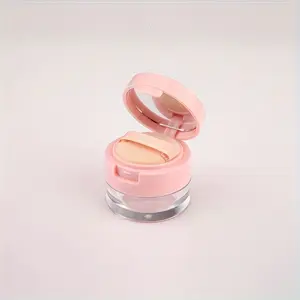 Travel-Friendly Mini Loose Powder Compact with Sifter - 3g & 5g Portable Makeup Case, Alcohol-Free, Flip-Top Design Cosmetic