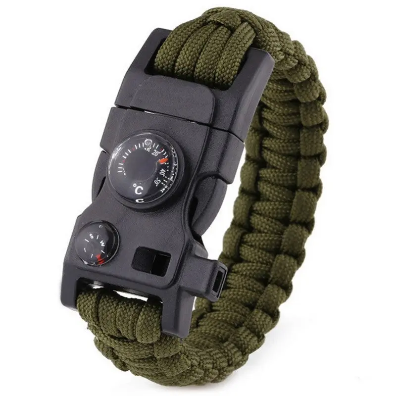Hand-Woven Paracord Survival Bracelet