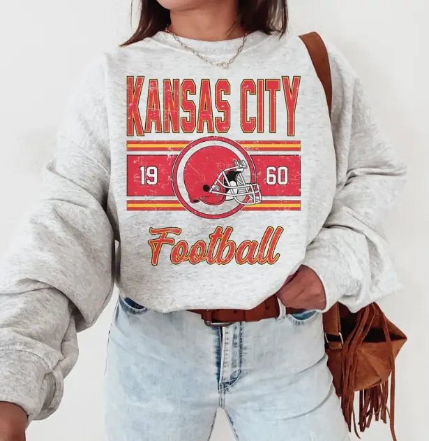 Kansas City Sweatshirt,  Football Sweater, Crewneck For Women, Sport Sweatshirt Unisex