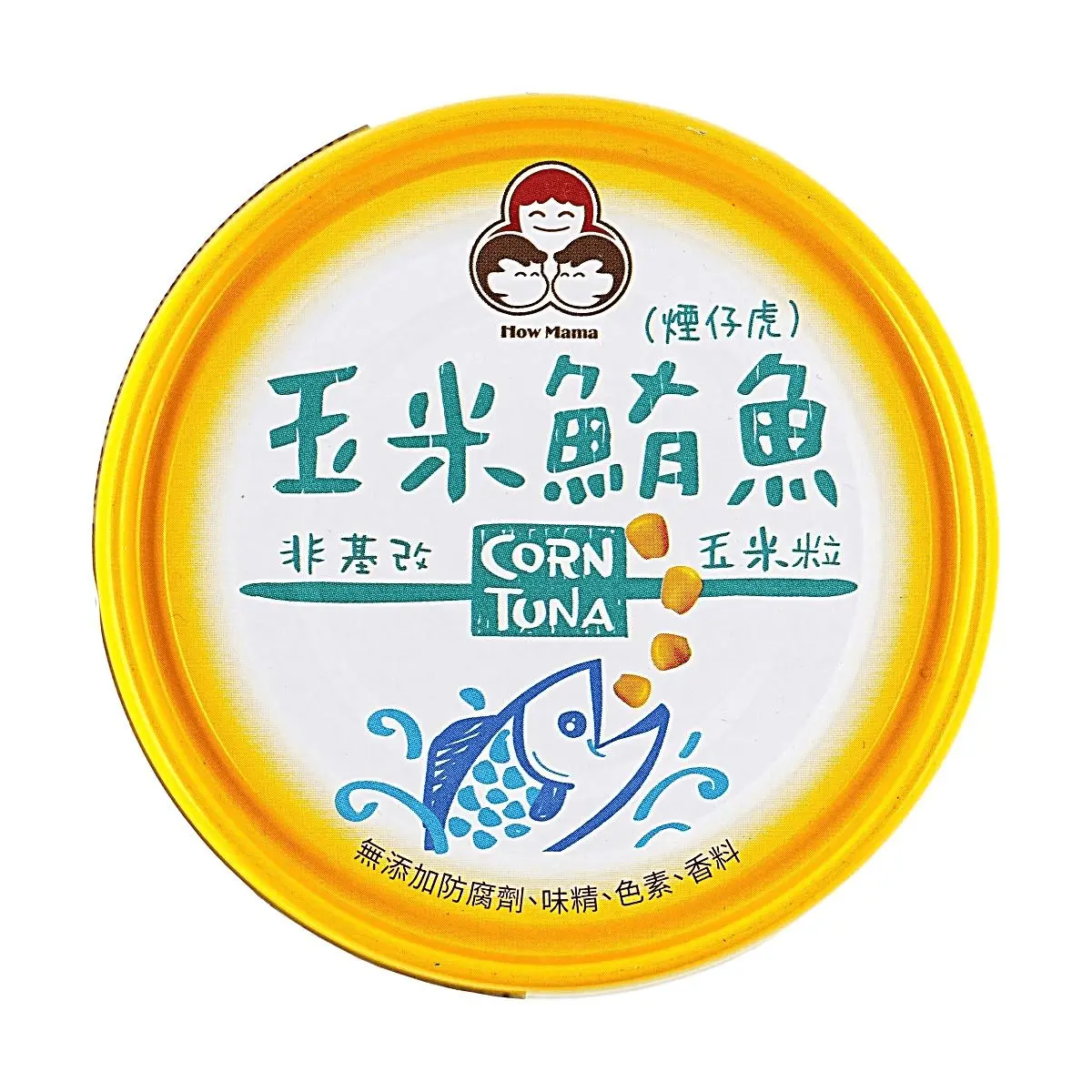 HAOMAMA No Added Corn Tuna Can 150g - Natural, Low Salt, Preservative-Free