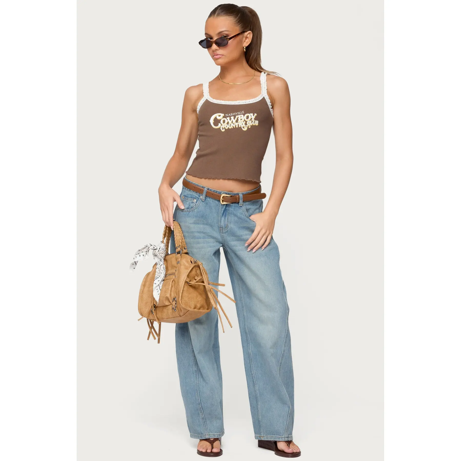 Korie Low Rise Barrel Leg Jeans