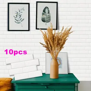 10-Sheet Premium Backsplash Tile for Kitchen, Peel and Stick Self Adhesive Subway Tiles, Easy Installation for Kitchen and Bathroom Decor
