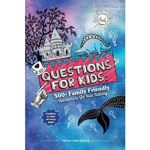 USED Book - Questions for Kids: 500+ Family Friendly Questions to Get Kids Talking: 500+ Family Friendly Questions to Get Kids Talking by Books, Trivia Town (Paperback) - english