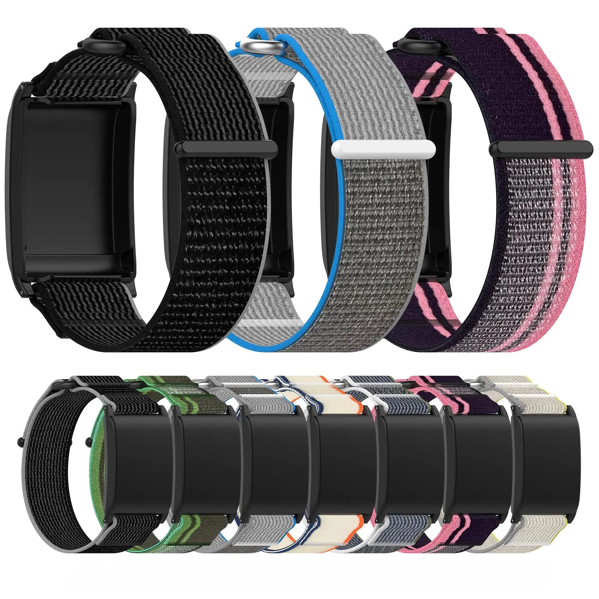 Velcro Nylon Casual Sports Watch Band (Band Only), Replacement Watch Band for Smart Watch, Smart Watch Strap, Wearable Accessories for Women & Men