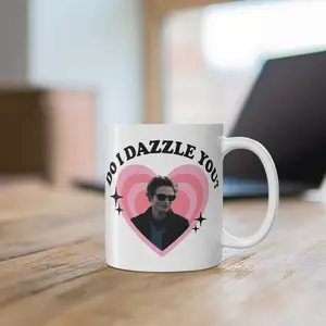 Do I Dazzle You Mug Funny Twilight Saga Merch Edward Cullen Vampire Robert Pattinson Twilight Meme Perfect Gift for Twilight Fans