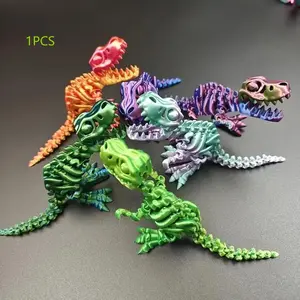 3D Printed Dinosaur Stress Relief Toy for Adults, Unique Desk Decoration, Perfect Christmas Halloween New Year Gift