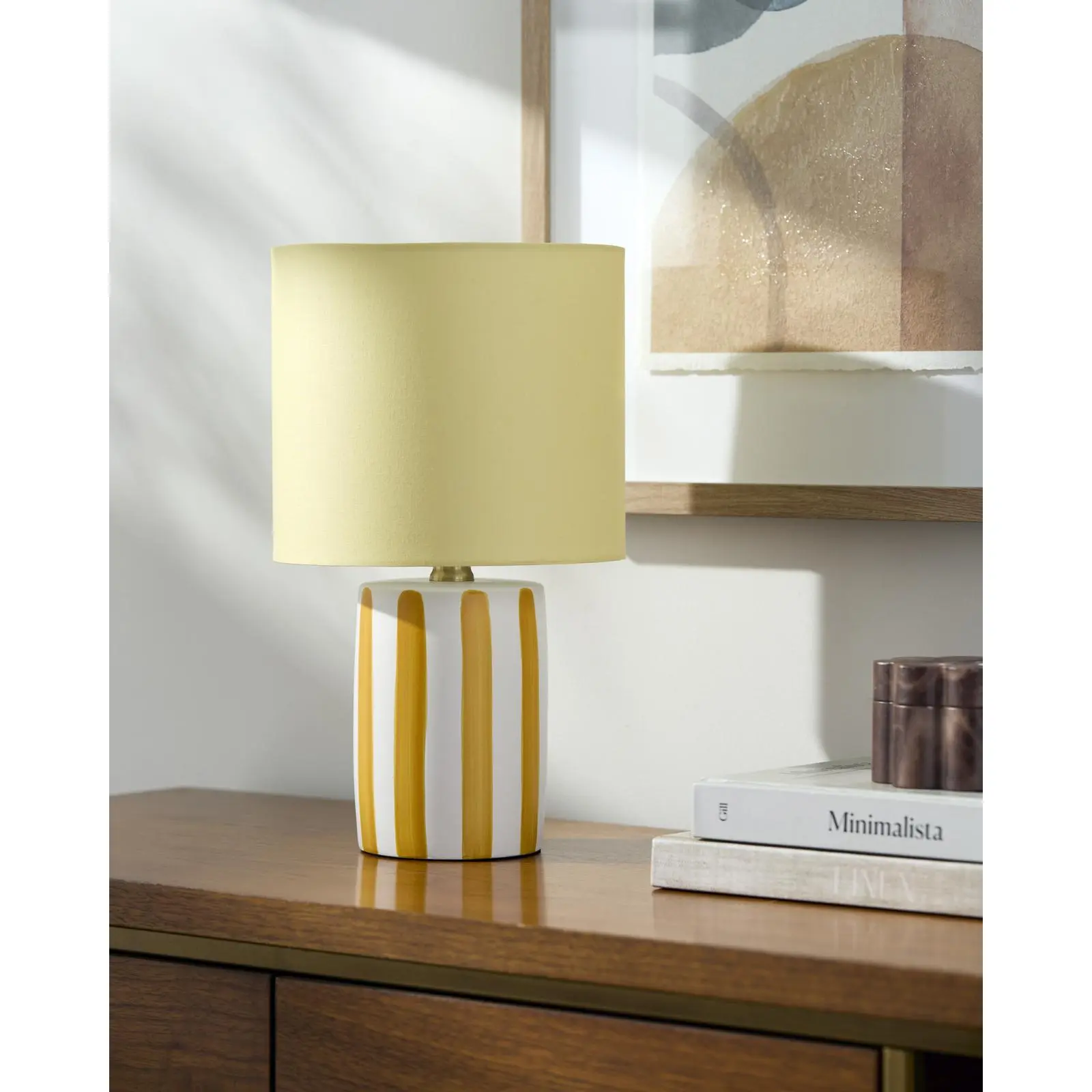 Livabliss Melbu Art Deco Ceramic Accent Table Lamp - 13" Tall Easy-Clean Ceramic Body, Indoor Accent Lighting for Living Room, Home Decor Boujee Home Accessories