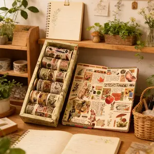 18Rolls Vintage Cottagecore Washi Tape Set Decorative Aesthetic Masking Tape for Scrapbook Journal Planner DIY Craft Stationery Supplies Floral Botanical Tape for Laptop Water Bottle Gift Wrap Easter Mothers Day Spring Gift Scrapbooking Decor