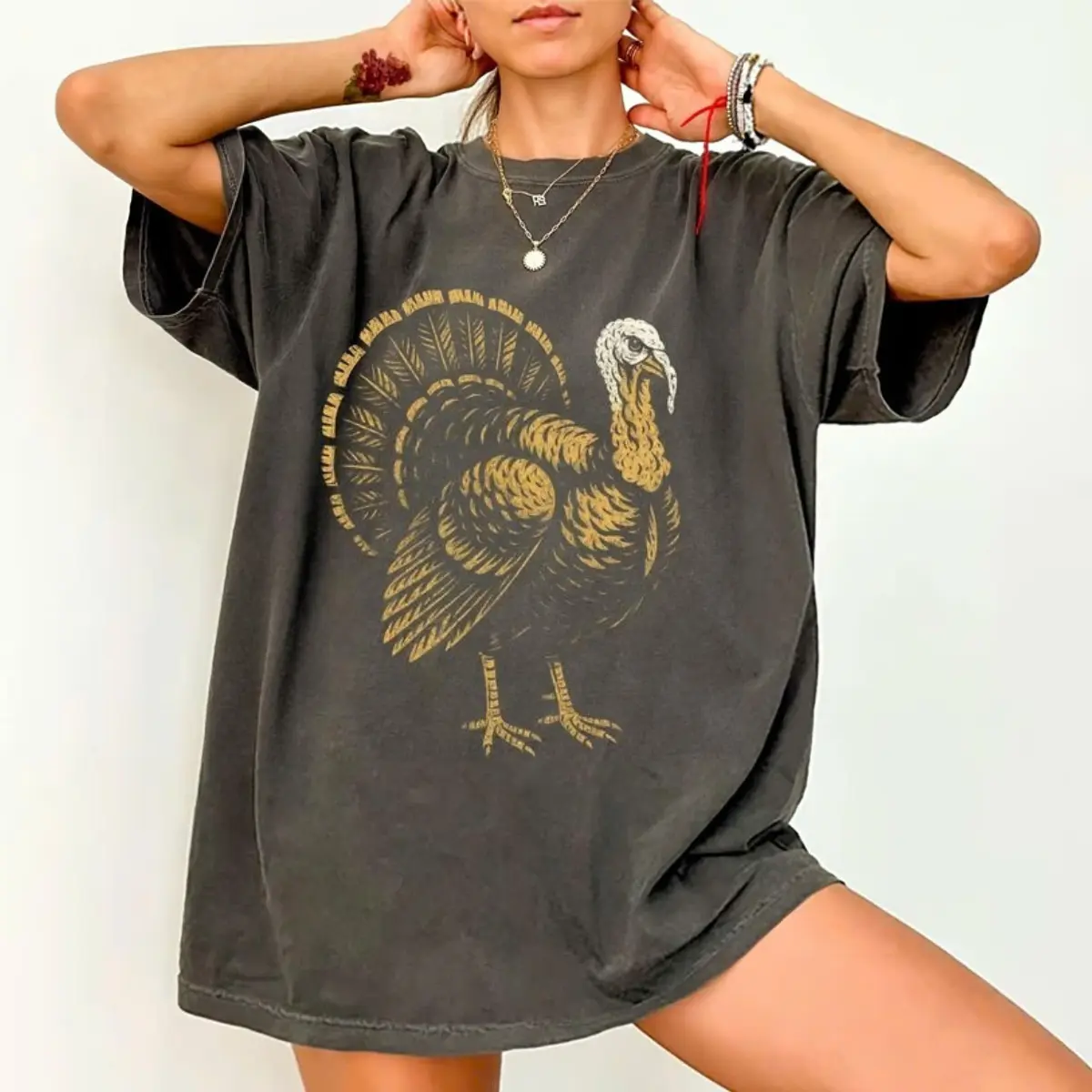 Comfort Colors Turkey T Shirt Vintage Farm Animal Tee, Thanksgiving Graphic Top, Rustic Country Style Shirt, Fall Harvest Gift, Vintage Turkey Graphic Tee