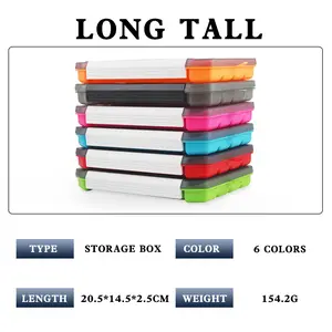 Lure Bait Box Multi-Functional Single Layer Insertable Bait Lead Sinker Bead Connector Fishing Gear Accessories Storage Box Convenient Fishing Box Outdoor Fishing Lure Fake Bait Hook Accessories Storage Box
